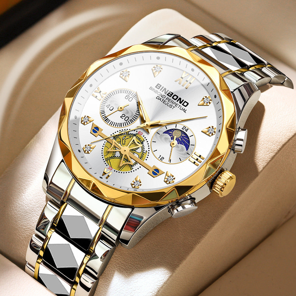 šMen's Multifunctional Quartz Mechanical Watch