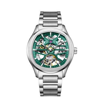 Automatic Skeleton Men’s Watch – Steel Case & Strap