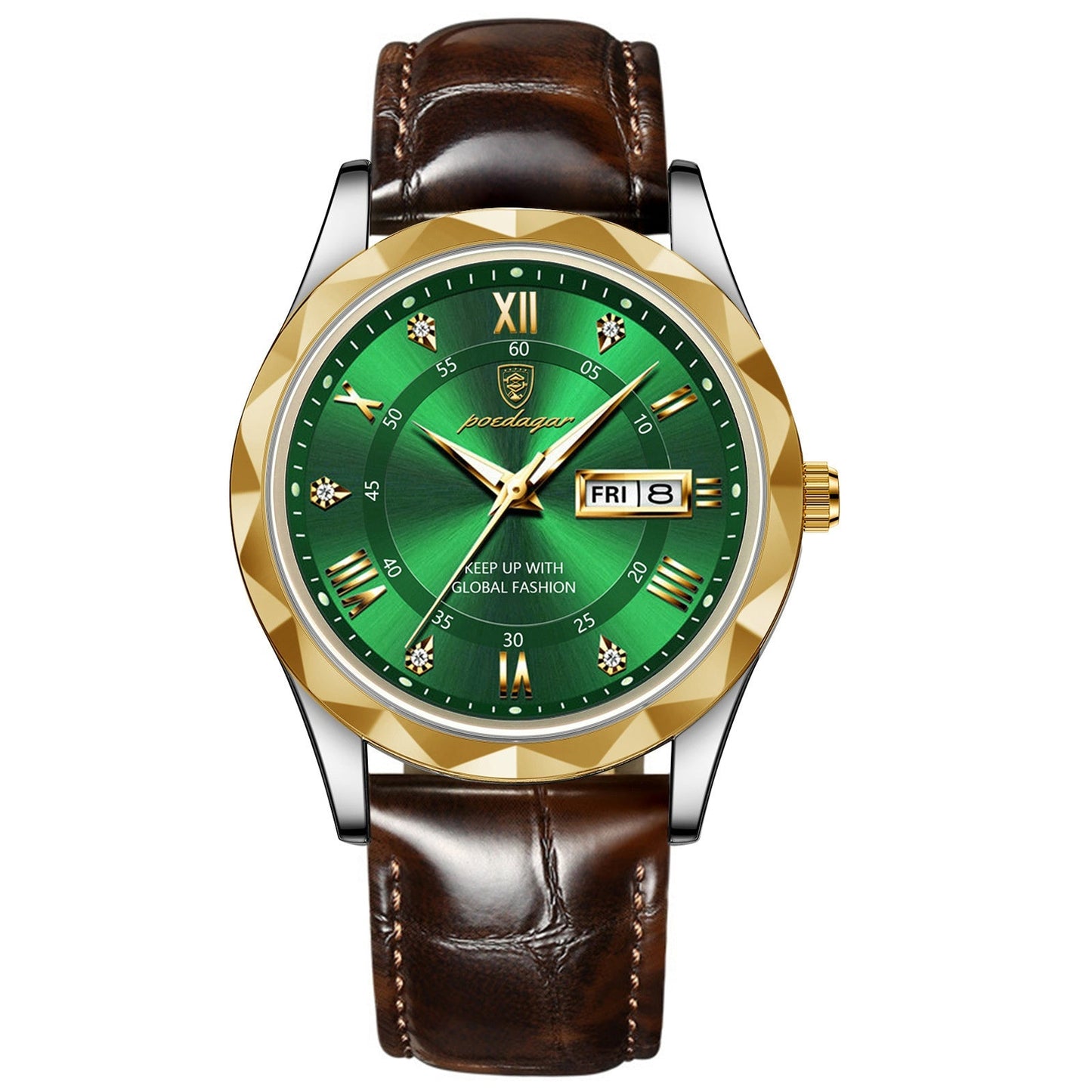Men's Luxury Fashion Quartz Wrist Watch (Leather Belt)
