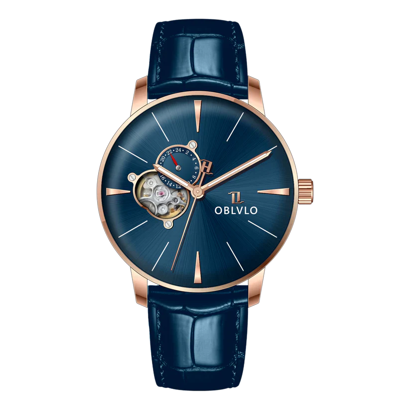 Automatic Victory Partial Skeleton Dial Dress Watch